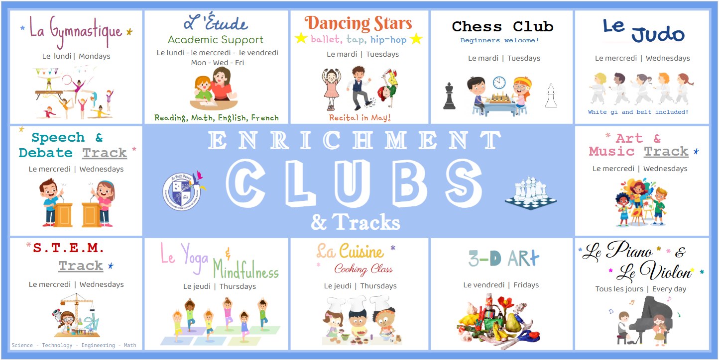 2026–2027 enrichment clubs poster